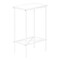 Monarch Specialties Accent Table, Side, End, Narrow, Small, 2 Tier, Living Room, Bedroom, White Laminate, White Metal I 2079 - alternate 1